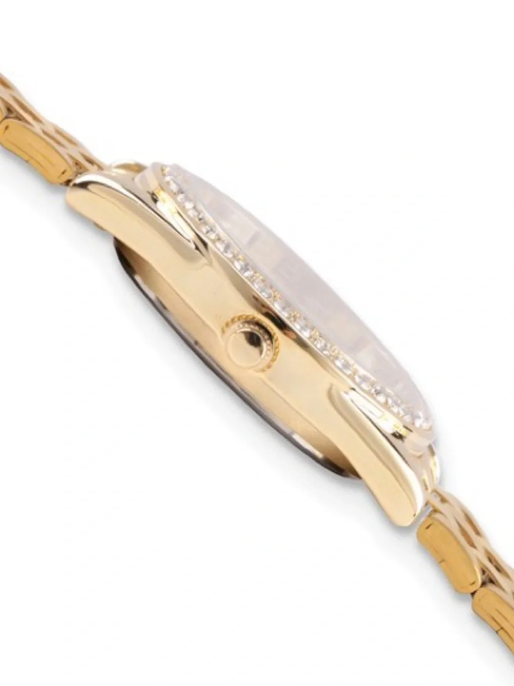 Disney Adult Size Minnie Mouse Crystal Gold-Tone Watch (XWA6726)